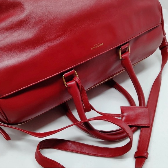 Saint Laurent Red Travel Bag - Picture 4 of 12